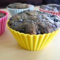 Muffins aux myrtilles et au chocolat blanc