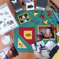 Scrapbooking avec des photos d'enfance