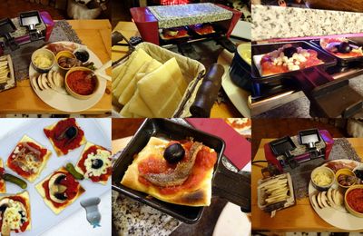 Mini pizzas raclette