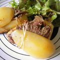 pommes de terre farcies au confit de canard