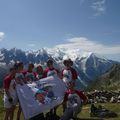 Vue panoramique sur le Mont Blanc, la veille de