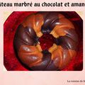 Couronne marbré au chocolat et amande