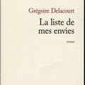 " La liste de mes envies " de Grégoire Delacourt
