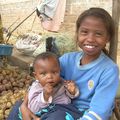 Photos prises au marché sur les hauts plateaux malgaches