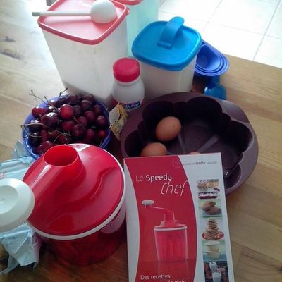 clafoutis moule fleur + speedy chef