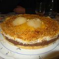 Entremets poire-chocolat