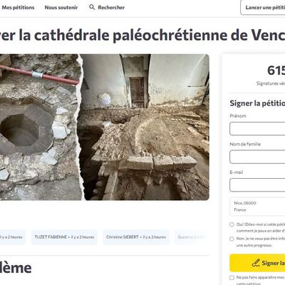 Pétition • Préserver la cathédrale paléochrétienne de Vence