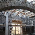 Chantier de la maison du 14èm siècle.