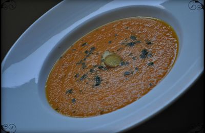 Soupe de carottes au gingembre