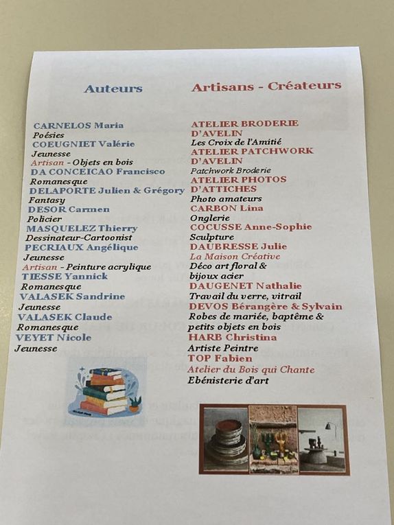Un grand merci au maire de Tourmignies, Monsieur Alain Duchesne, et à ses deux piliers de l'organisation de ce salon : Maria et Chantal !