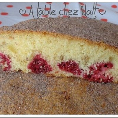Moelleux aux framboises