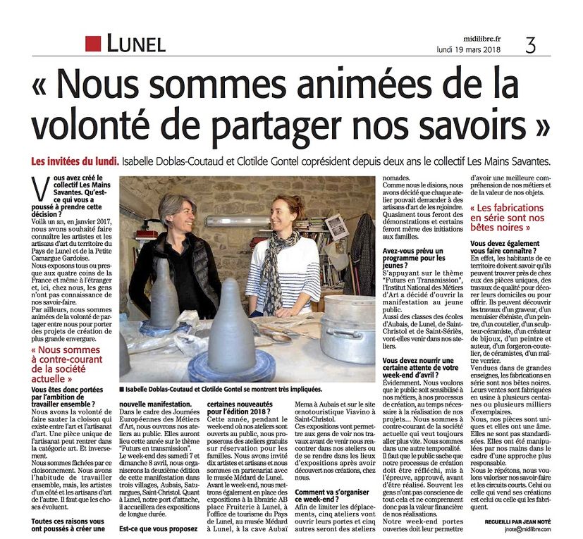 REVUE DE PRESSE
