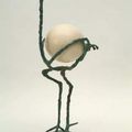 Diégo Giacometti  (Borgonovo, Italie 1902-1985), L’Autruche