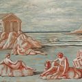 Giorgio de Chirico (1888-1978) - Le figlie di Minosse (Scena antica in rosa e azzurro II)