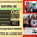 L'Odt dresse le Bilan Social au Maroc au titre de l'année 2012 