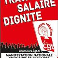 Manifestation nationale des Privés d'emploi et des Précaires rejoints par les Sans-papiers