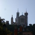 La Basilique de Fourvière et le Vieux Lyon.