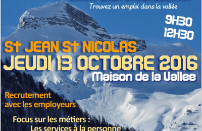 Forum de l'emploi le 13 octobre 2016 à Pont-du-Fossé