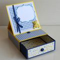 Carte pupitre sur une boite (Easel card in the box)