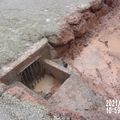 Les travaux en cours sur le bassin  à sédiments