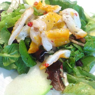 Salade de haddock mariné, cresson, pomme verte (6 pers)