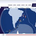 Violette est à la moitié de l'Amérique du Sud !