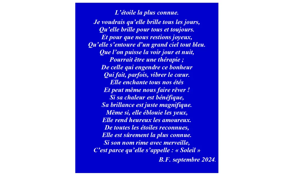 L'étoile la plus connue