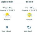 Pour aujourd'ui retour du soleil