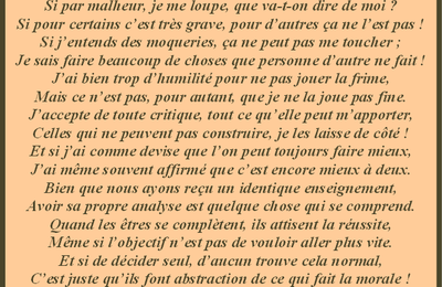 Ce serait de me dégoûter ?