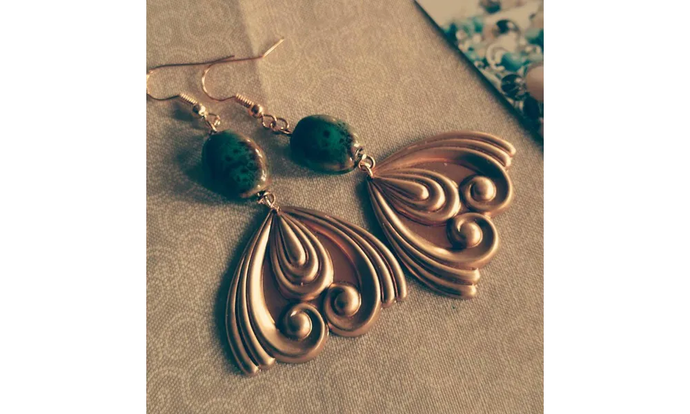 BOUCLES D'OREILLES ART DECO