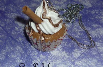 Sautoir Cupcake Chocolat