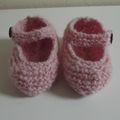 Petits souliers en tricot pour bébé :