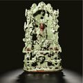 A large and impressive 'Longquan' celadon Guanyin shrine, Ming dynasty, 15th century