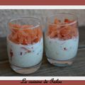 VERRINES TOMATES SAUMON TZATZIKI