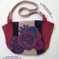 Sac crochet freeform