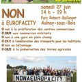 Avec le Collectif Pour le Triangle de Gonesse, rassemblement dans le parc Robert Ballanger d'Aulnay le 27 juin 2015