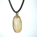 PENDENTIF Goutte QUARTZ Ocre 3 - Attache DOREE 