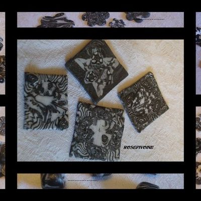 PATE FIMO BLACK & WHITE