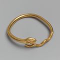Gold bracelet in the form of a snake, Greek, Ptolemaic, ca. 300–250 BCE
