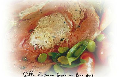 Selle d'agneau farcie au foie gras et truffe, une petite merveille!
