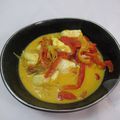 Mijoté de poisson curry et lait de coco