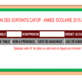 MENET/DELC/AFFECTATION DES STAGIAIRES SORTANTS DES CAFOP ANNÉE SCOLAIRE 2015-2016 DU 03.09.2015