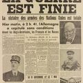 LA GUERRE EST FINIE, TITRAIT LE PETIT MAROCAIN DES 7 & 8 MAI 1945