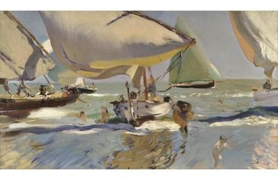 Joaquín Sorolla's "Barcas en la Playa" Doubles Low Estimate at Sotheby's Sale