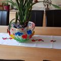 Chemin de table coquelicots