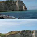 Au sommet de la falaise d'Aval à Etretat