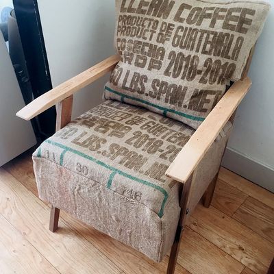 fautueil et sac a café