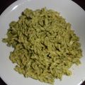 Pâtes au pesto de roquette