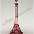 Importante et rare carafe Baccarat 1900