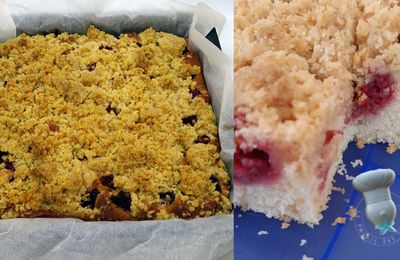 Crumb cake aux fruits rouges
